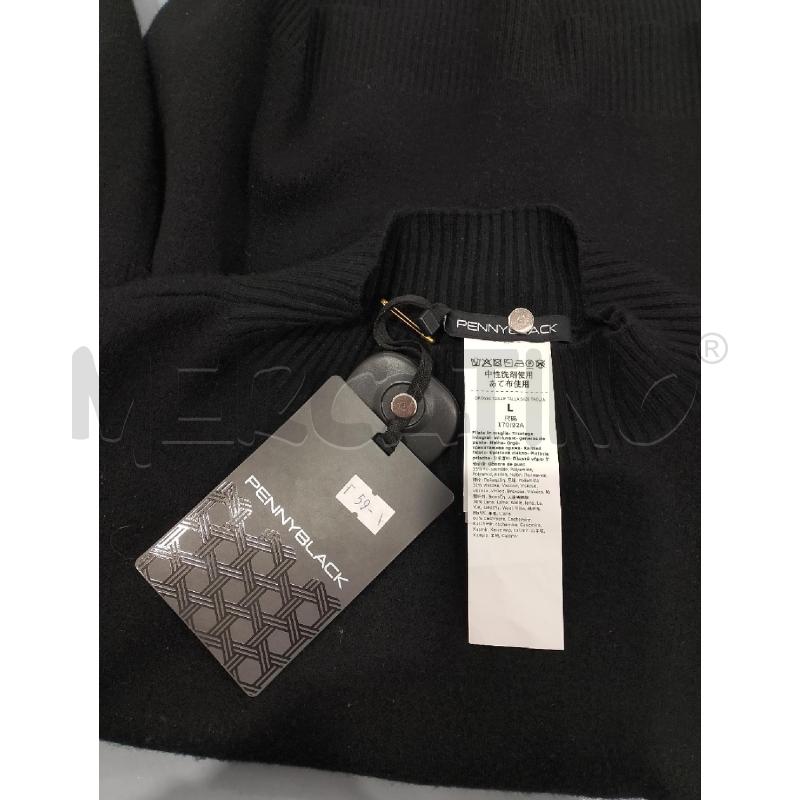 MAGLIA DONNA PENNYBLACK NERA MISTO LANA | Mercatino dell'Usato Salerno fratte 3