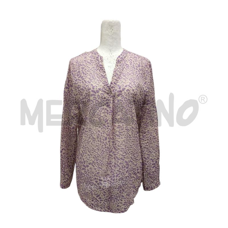 MAGLIA DONNA PLEASE LILLA CHIARO MOT. ANIMALIER  | Mercatino dell'Usato Salerno fratte 1