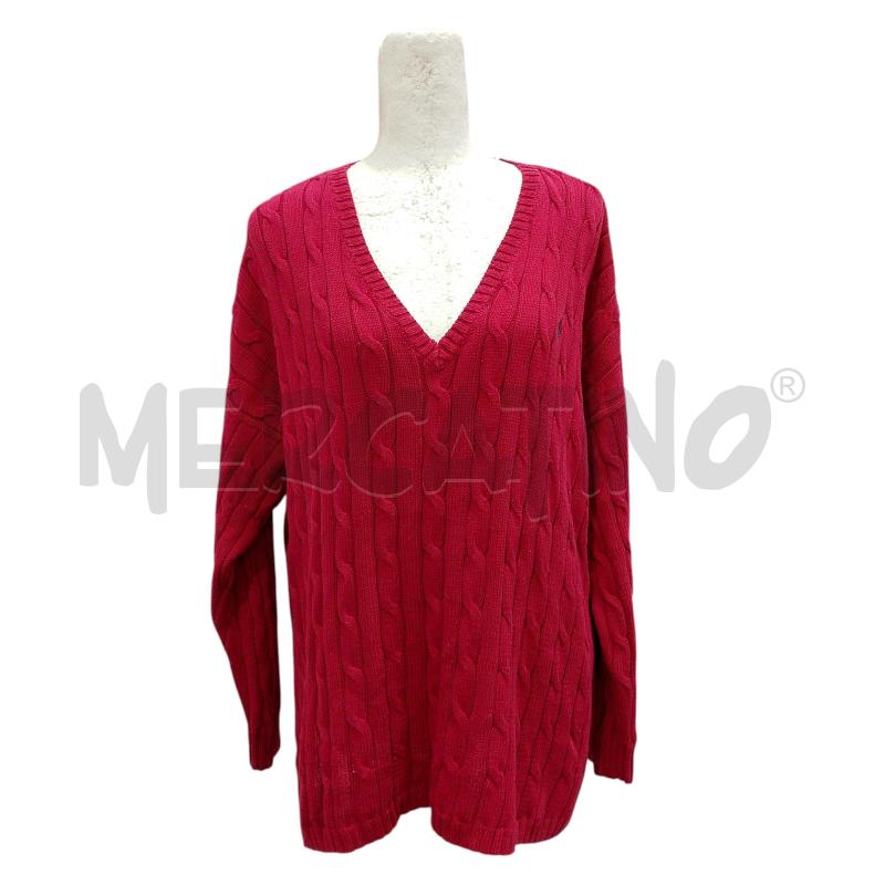 MAGLIA DONNA RALPH LAUREN COTONE ROSSA | Mercatino dell'Usato Salerno fratte 1