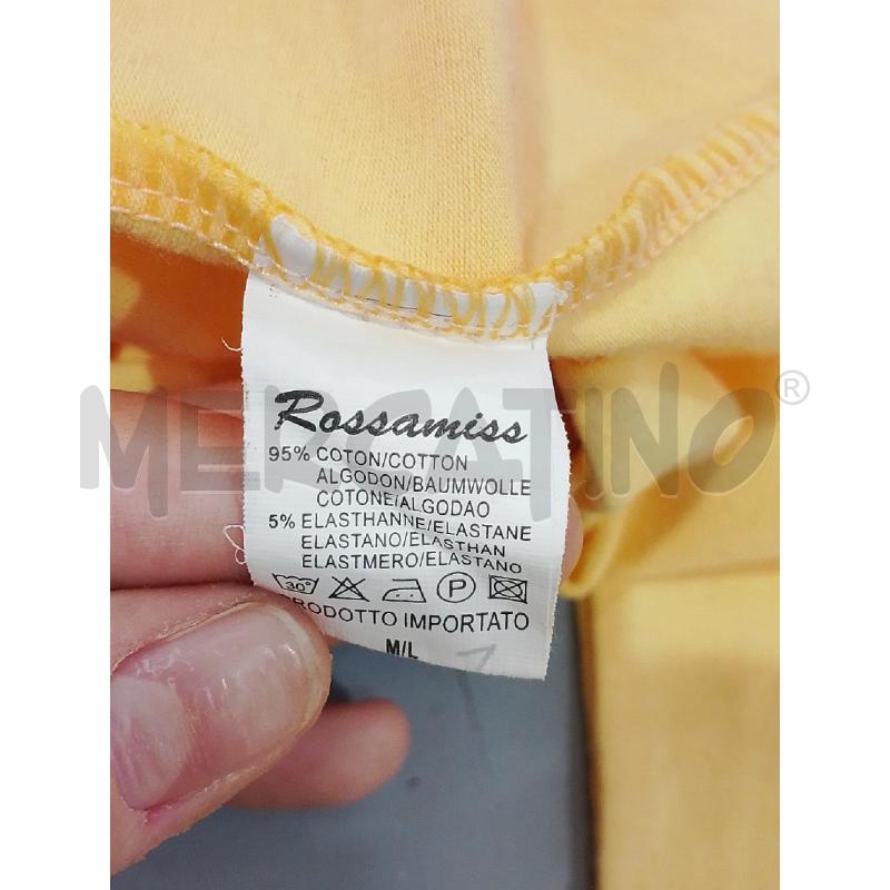 MAGLIA DONNA ROSSAMISS GIALLA 95X100 COTONE | Mercatino dell'Usato Salerno fratte 4