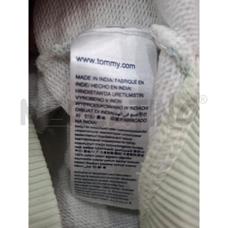 MAGLIA DONNA TOMMY JEANS VERDE MENTA FOGLIE DISEGNATE | Mercatino dell'Usato Salerno fratte 4
