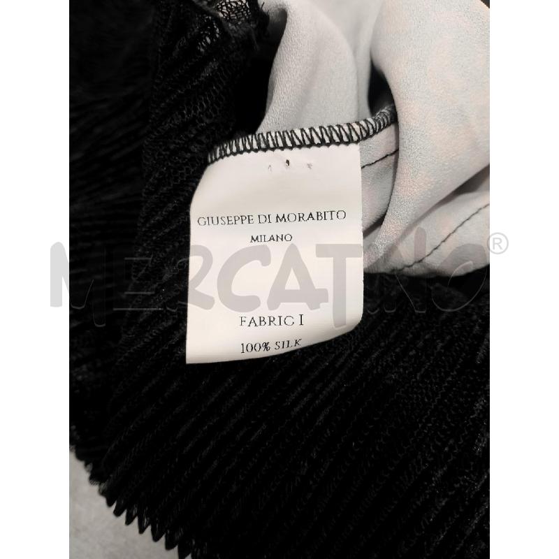 MAGLIA DONNA  GIUSEPPE DI MORABITO NERA ROSE ROSSE 100X100 SETA | Mercatino dell'Usato Salerno fratte 4