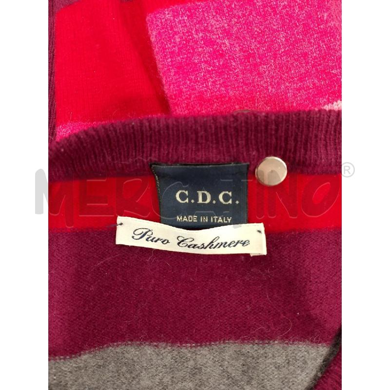 MAGLIA UOMO C.D.C RIGHE BORDEAUX GRIGIO ROSA CASHMERE | Mercatino dell'Usato Salerno fratte 3