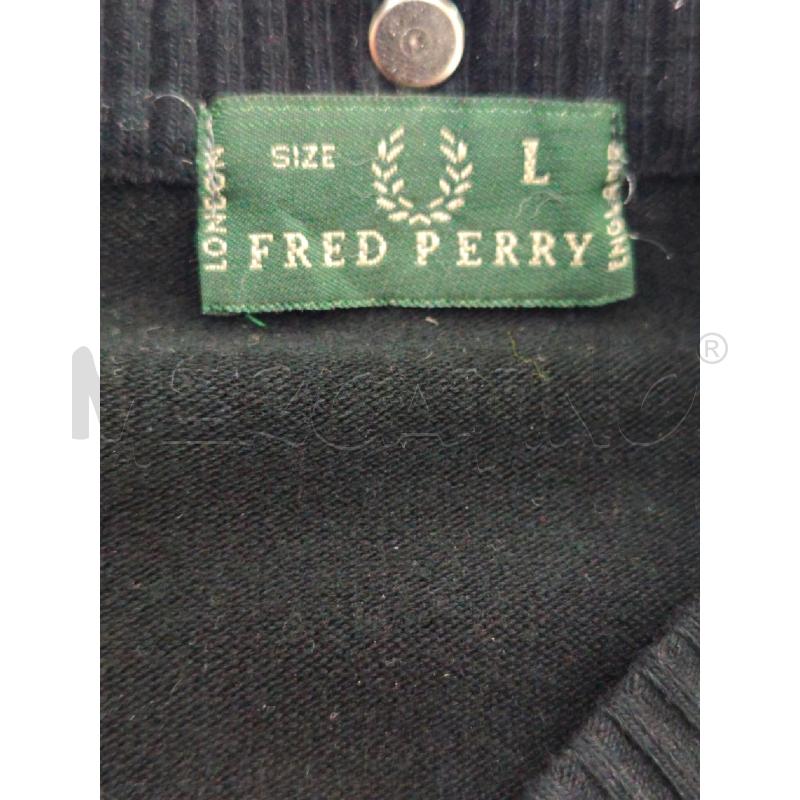 MAGLIA UOMO FRED PERRY NERA MISTO LANA | Mercatino dell'Usato Salerno fratte 3