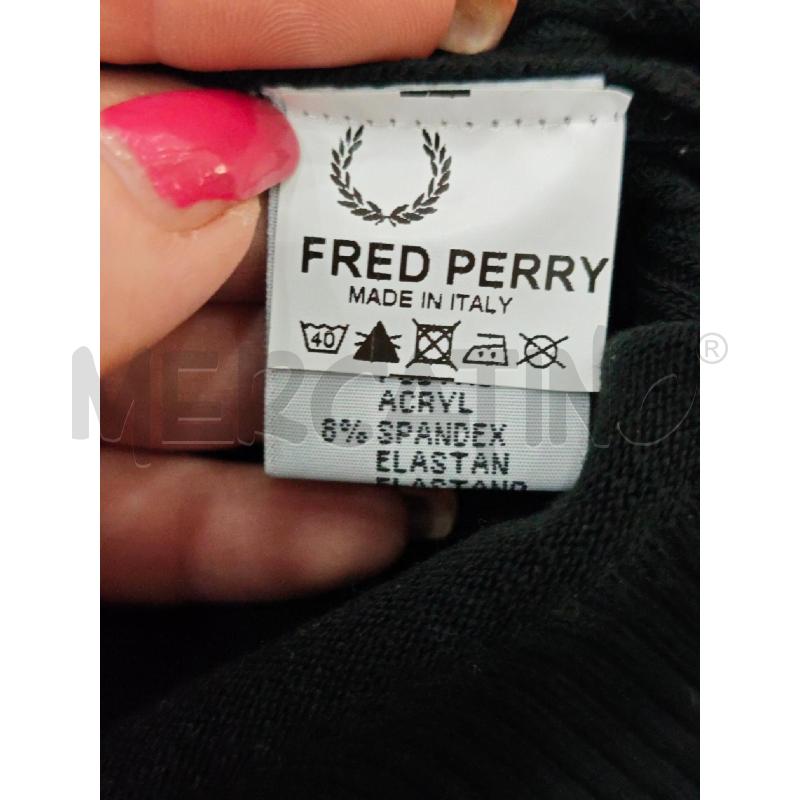 MAGLIA UOMO FRED PERRY NERA MISTO LANA | Mercatino dell'Usato Salerno fratte 4