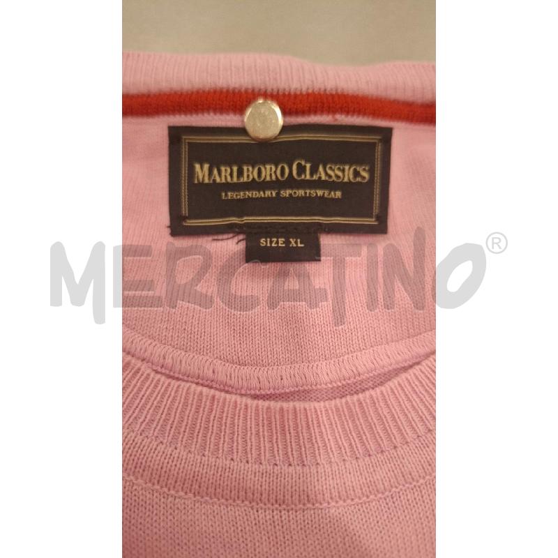 MAGLIA UOMO MARLBORO CLASSICS ROSA COTONE | Mercatino dell'Usato Salerno fratte 3