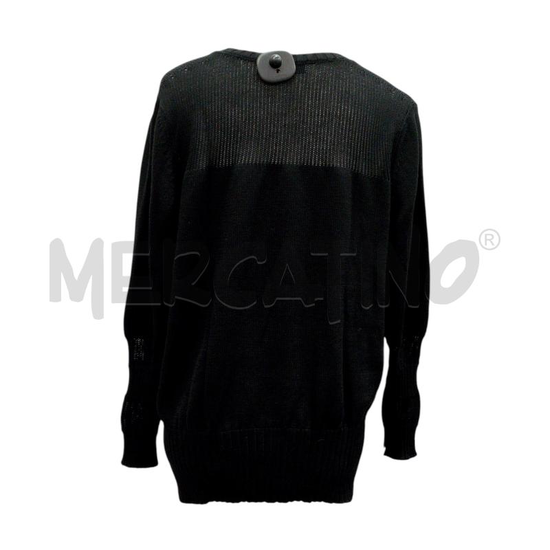 MAGLIONCINO DONNA GRAN SASSO 100X100 COTONE NERO | Mercatino dell'Usato Salerno fratte 2