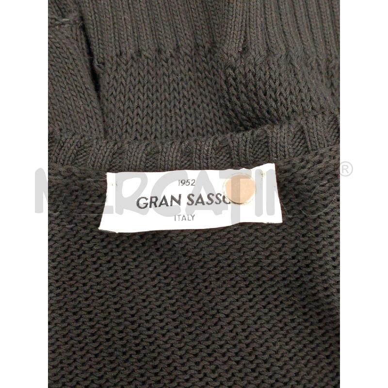 MAGLIONCINO DONNA GRAN SASSO 100X100 COTONE NERO | Mercatino dell'Usato Salerno fratte 3