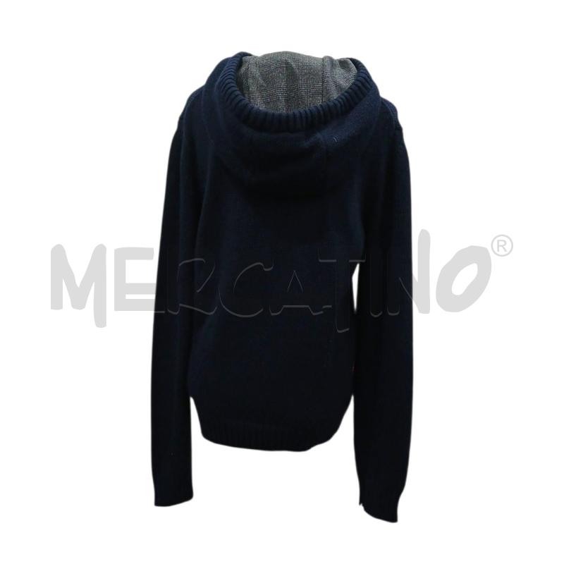 MAGLIONE UOMO BIKKEMBERGSBLU NAVY MISTO LANA MERINO TG.M | Mercatino dell'Usato Salerno fratte 2