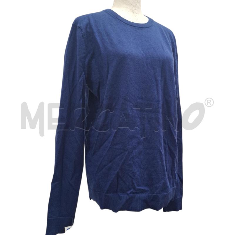 MAGLIONE UOMO GREY DANIELE ALESSANDRINI BLU 100X100 LANA VERG. | Mercatino dell'Usato Salerno fratte 1