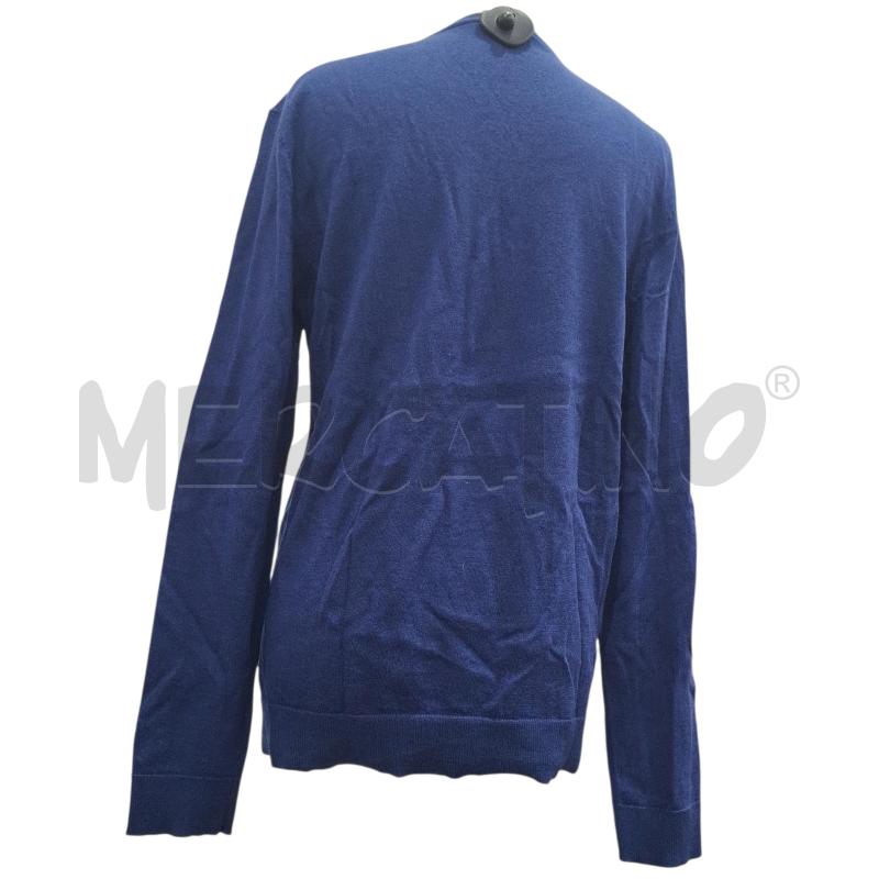 MAGLIONE UOMO GREY DANIELE ALESSANDRINI BLU 100X100 LANA VERG. | Mercatino dell'Usato Salerno fratte 2