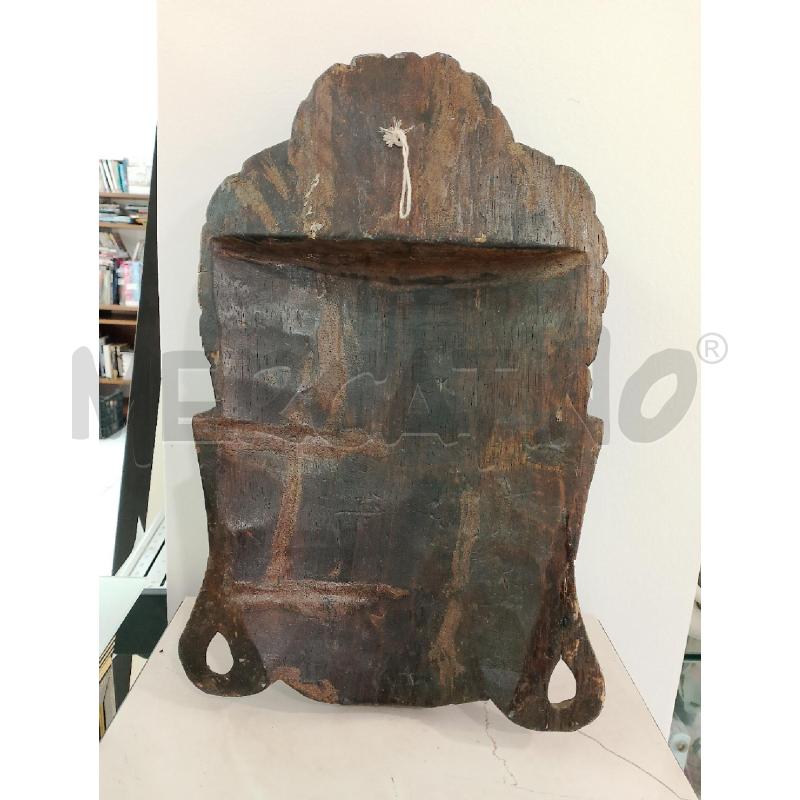 MASCHERA IN LEGNO BUDDHA  | Mercatino dell'Usato Salerno fratte 2