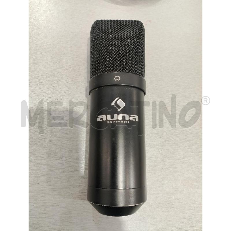 MICROFONO AUNA 900 A CONDESATORE PER STREAMING MUSICA PODCAST  | Mercatino dell'Usato Salerno fratte 1