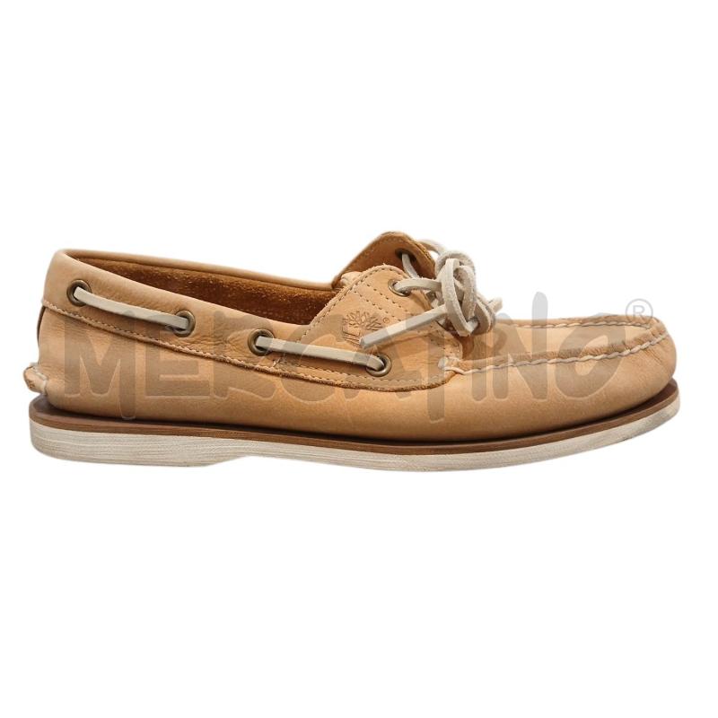 MOCASSINI PELLE UOMO TIMBERLAND BEIGE N.41 | Mercatino dell'Usato Salerno fratte 1