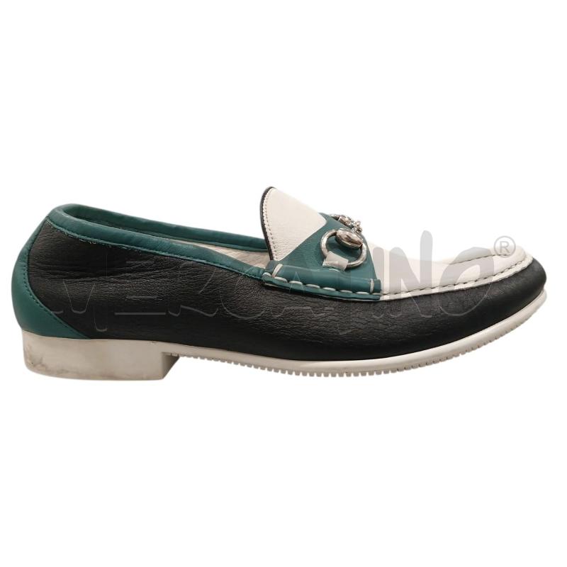 MOCASSINI  UOMO GUCCI BIANCHI RICH. VERDI E NERI  N.40.5 | Mercatino dell'Usato Salerno fratte 1