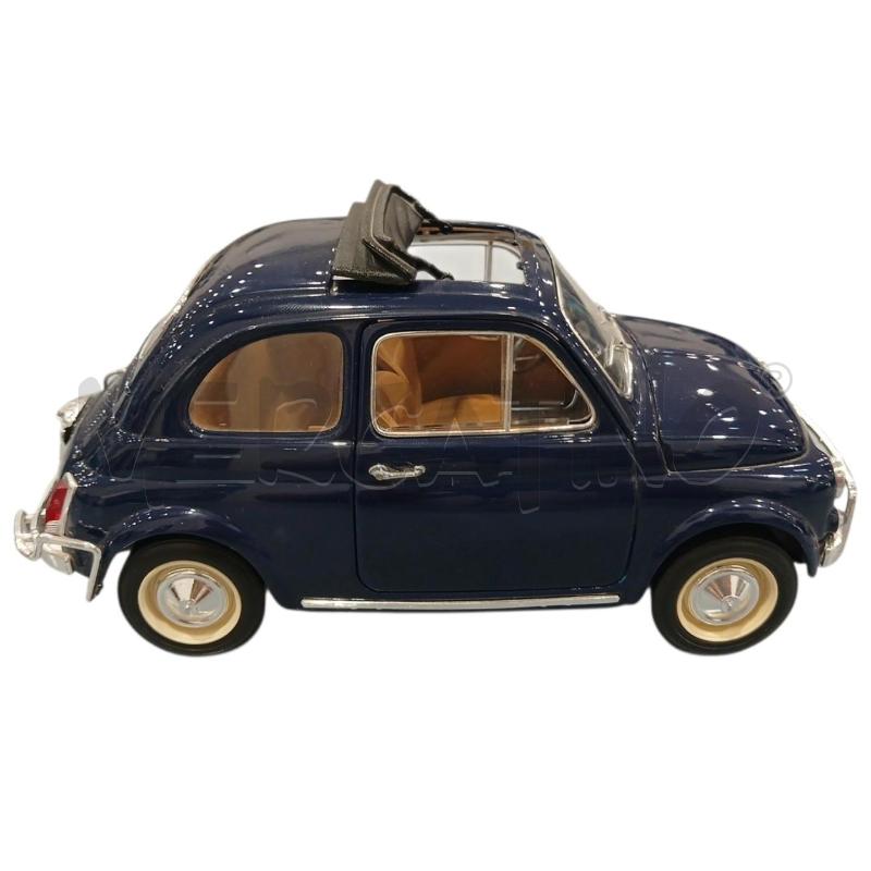 MODELLINO BBURAGO  FIAT 500 BLU  1:18 | Mercatino dell'Usato Salerno fratte 1