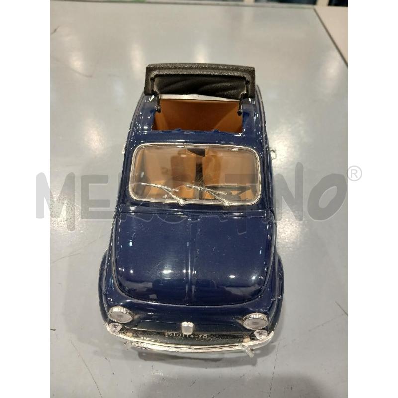 MODELLINO BBURAGO  FIAT 500 BLU  1:18 | Mercatino dell'Usato Salerno fratte 2
