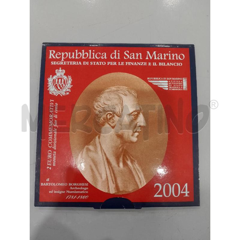 MONETA SAN MARINO 2 EURO COMMEMORATIVI BARTOLOMEO BORGHESI 2004 | Mercatino dell'Usato Salerno fratte 3