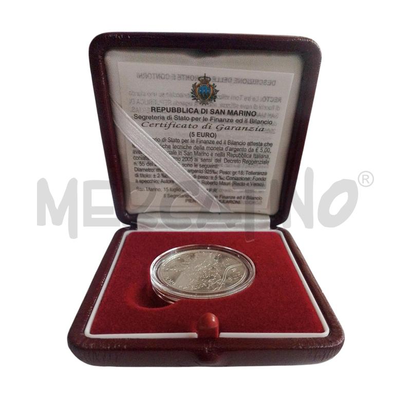 MONETA SAN MARINO 5€ OLIMPIADI INVERNALI TORINO 2006 AR | Mercatino dell'Usato Salerno fratte 1