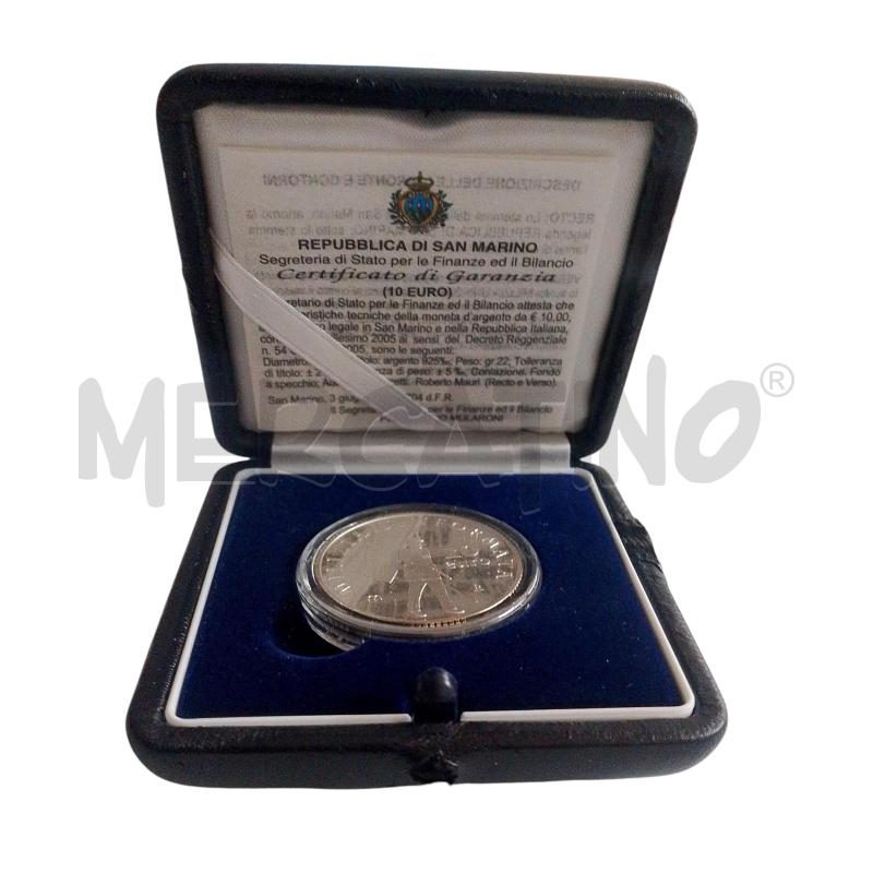 MONETA SAN MARINO MILIZIA UNIFORMATA 10 EURO AR 2005 | Mercatino dell'Usato Salerno fratte 1