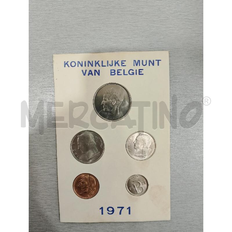 MONETE DEL BELGIO 1971 REALI FDC | Mercatino dell'Usato Salerno fratte 1