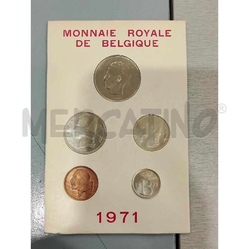 MONETE FDC MONETE RALI DEL BELGIO 1971 | Mercatino dell'Usato Salerno fratte 1