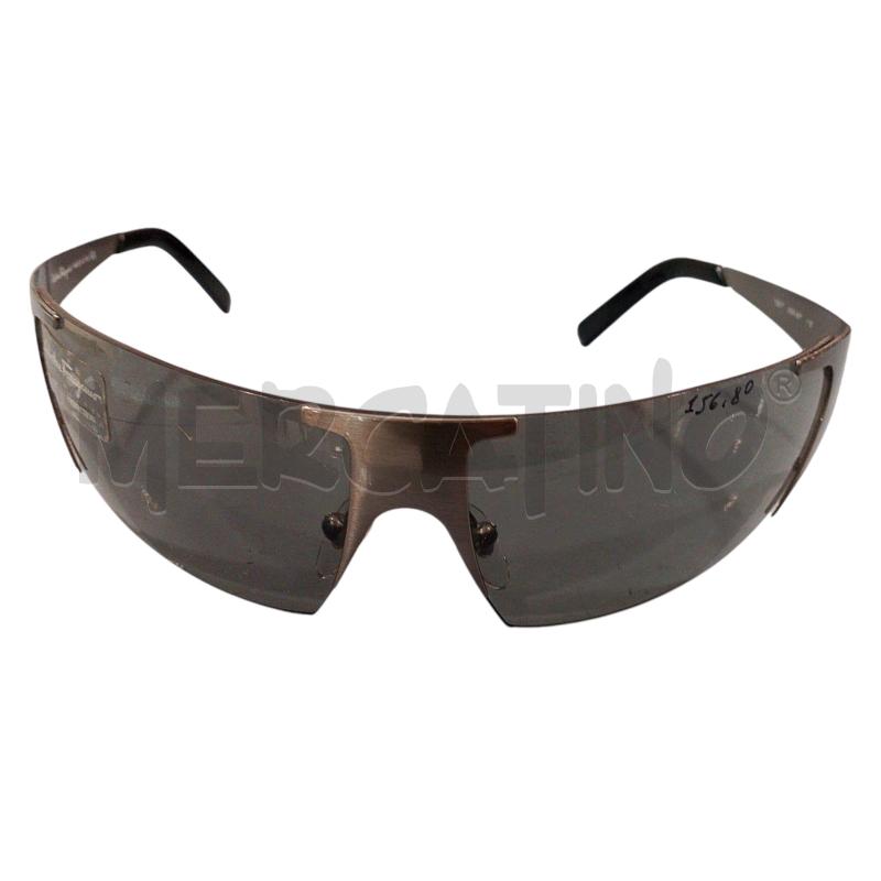 OCCHIALI UOMO SALVATORE FERRAGAMO MASCHERINA 1067 NERO GRIGIO | Mercatino dell'Usato Salerno fratte 1