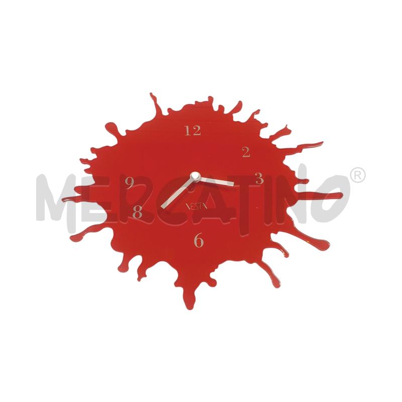 OROLOGIO DA PARETE ROSSO VESTA  | Mercatino dell'Usato Salerno fratte 1