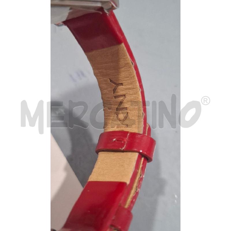 OROLOGIO DA POLSO DKNY ROSSO QUADRANTE ACCIAIO E PELLE | Mercatino dell'Usato Salerno fratte 4