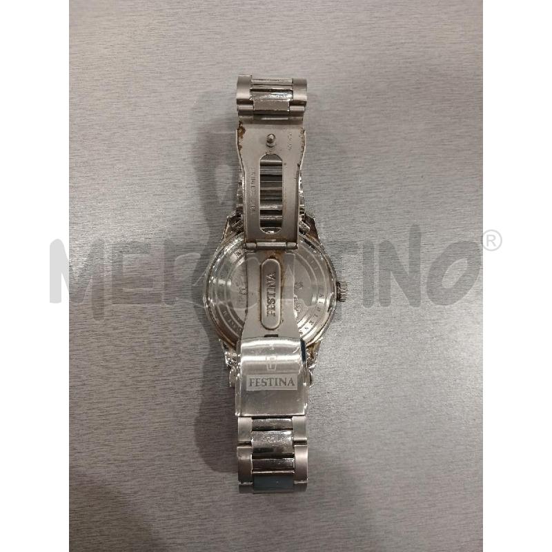 OROLOGIO DA POLSO FESTINA ACCIAIO F 16807 MARCIANTE | Mercatino dell'Usato Salerno fratte 2