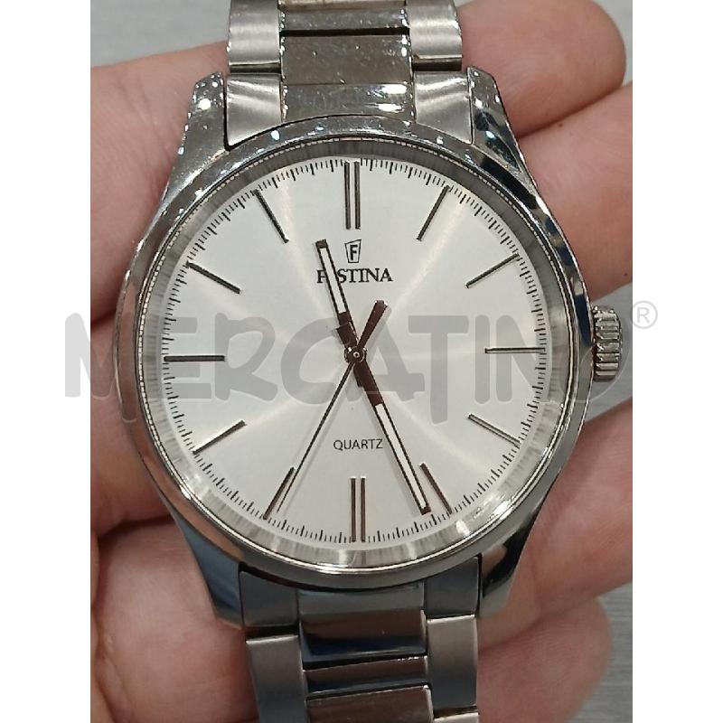 OROLOGIO DA POLSO FESTINA ACCIAIO F 16807 MARCIANTE | Mercatino dell'Usato Salerno fratte 5