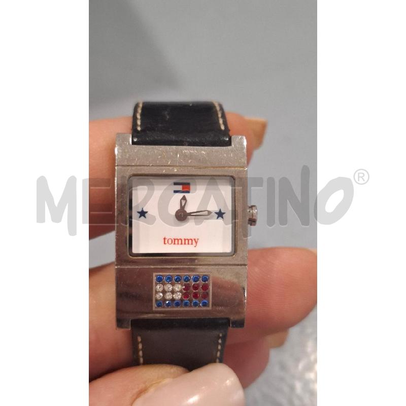 OROLOGIO DA POLSO TOMMY HILFIGER ACCIAIO E PELLE RETTANGOLARE | Mercatino dell'Usato Salerno fratte 2