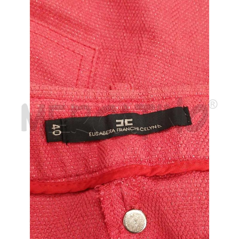PANTALONCINO DONNA CELINE B. ELISABETTA FRANCHI ROSSO | Mercatino dell'Usato Salerno fratte 3