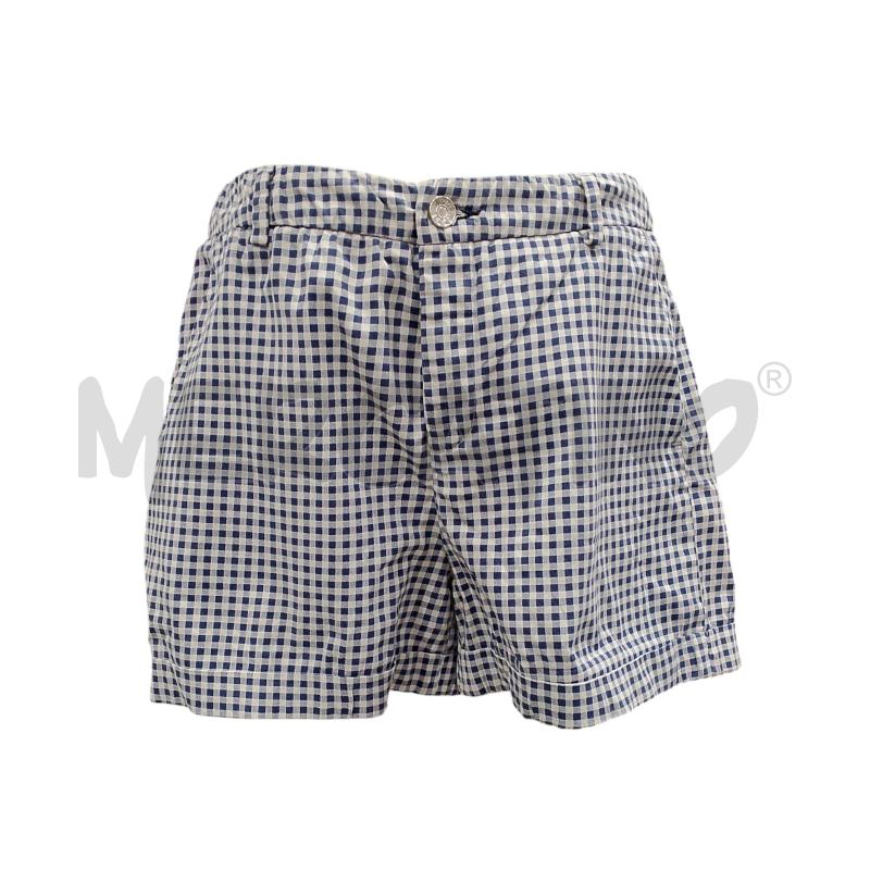 PANTALONCINO DONNA LIU JO QUADRETTI BLU/BIANCHI | Mercatino dell'Usato Salerno fratte 1