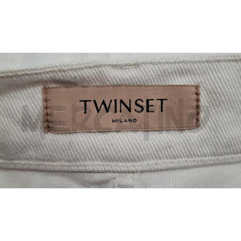 PANTALONCINO DONNA TWINSET BIANCO TG.43 | Mercatino dell'Usato Salerno fratte 3