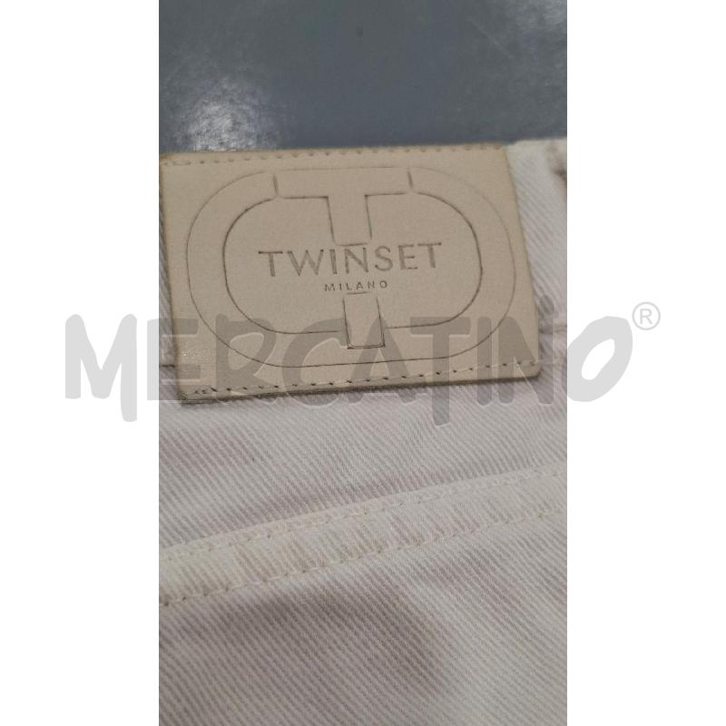 PANTALONCINO DONNA TWINSET BIANCO TG.43 | Mercatino dell'Usato Salerno fratte 5