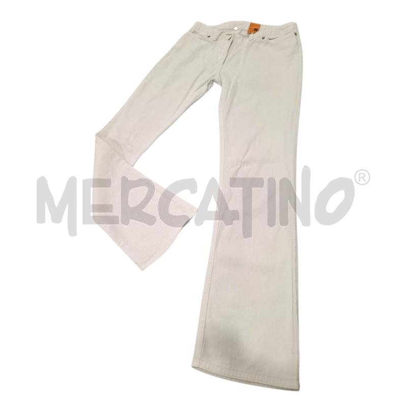 PANTALONE/JEANS DONNA GRIFONI BIANCO VITA BASSA TG.40 | Mercatino dell'Usato Salerno fratte 1