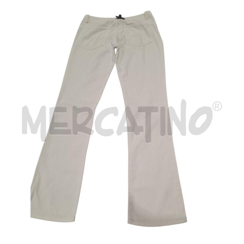 PANTALONE/JEANS DONNA GRIFONI BIANCO VITA BASSA TG.40 | Mercatino dell'Usato Salerno fratte 2