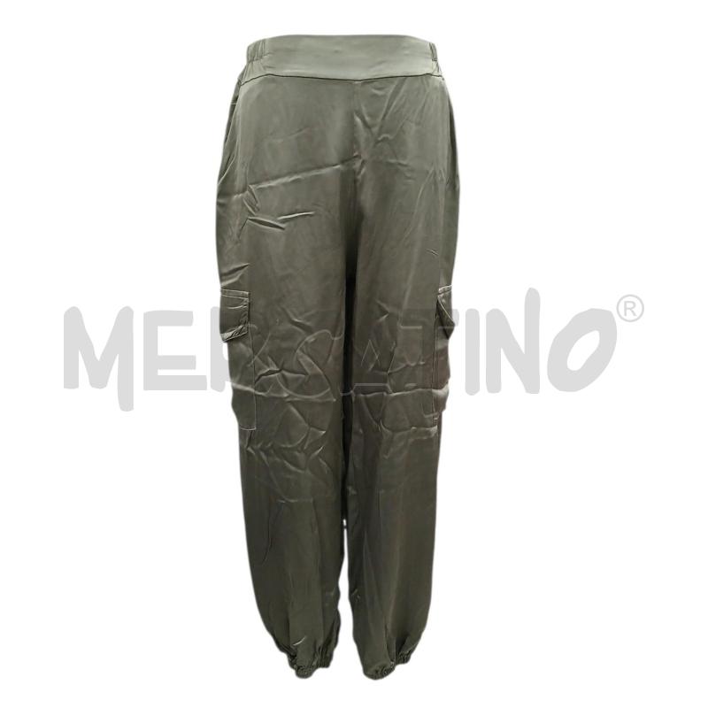 PANTALONE DONNA ANYPLACE VERDE LUCIDO | Mercatino dell'Usato Salerno fratte 1