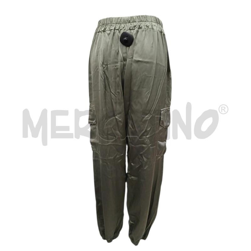 PANTALONE DONNA ANYPLACE VERDE LUCIDO | Mercatino dell'Usato Salerno fratte 2