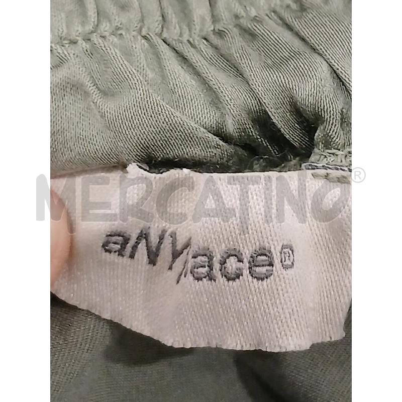 PANTALONE DONNA ANYPLACE VERDE LUCIDO | Mercatino dell'Usato Salerno fratte 3