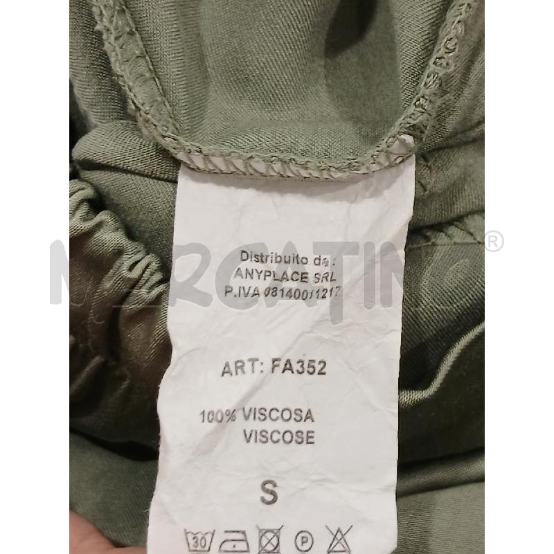 PANTALONE DONNA ANYPLACE VERDE LUCIDO | Mercatino dell'Usato Salerno fratte 4