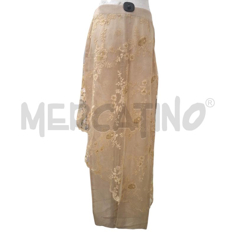 PANTALONE DONNA ARMANI COLLEZIONI MISTO LINO/SETA BEIGE VOILANT FANT. FIORI | Mercatino dell'Usato Salerno fratte 2