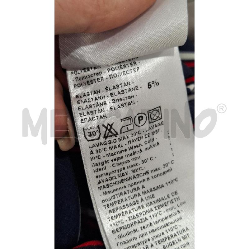 PANTALONE DONNA ARTIGLI BLU NAVY RIGHE OBL. ROSSE/BIANCHE | Mercatino dell'Usato Salerno fratte 5