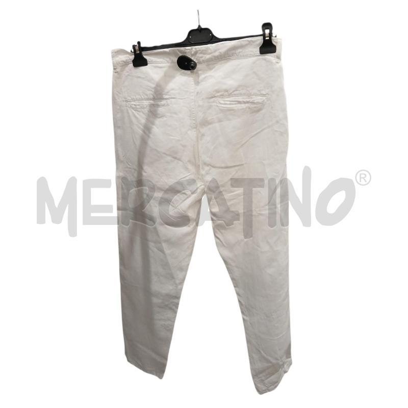 PANTALONE DONNA ASPESI BIANCO IN LINO | Mercatino dell'Usato Salerno fratte 2