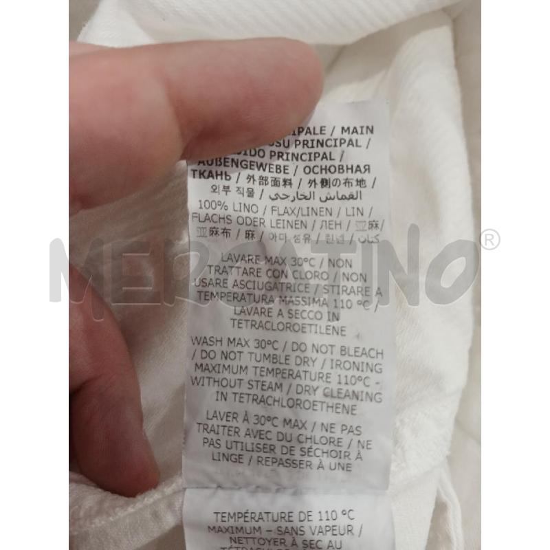 PANTALONE DONNA ASPESI BIANCO IN LINO | Mercatino dell'Usato Salerno fratte 5