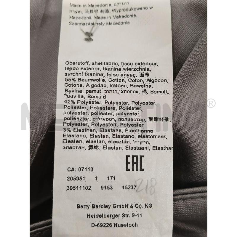 PANTALONE DONNA BETTY BARCLAY GRIGIO ARG | Mercatino dell'Usato Salerno fratte 4
