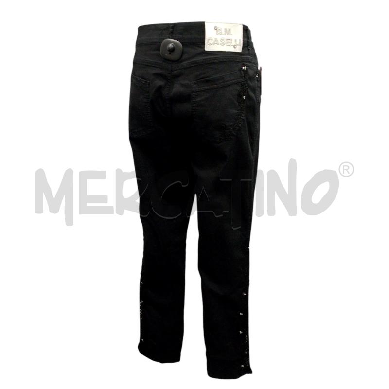 PANTALONE DONNA BIANCA MARIA CASELLI NERO  | Mercatino dell'Usato Salerno fratte 2