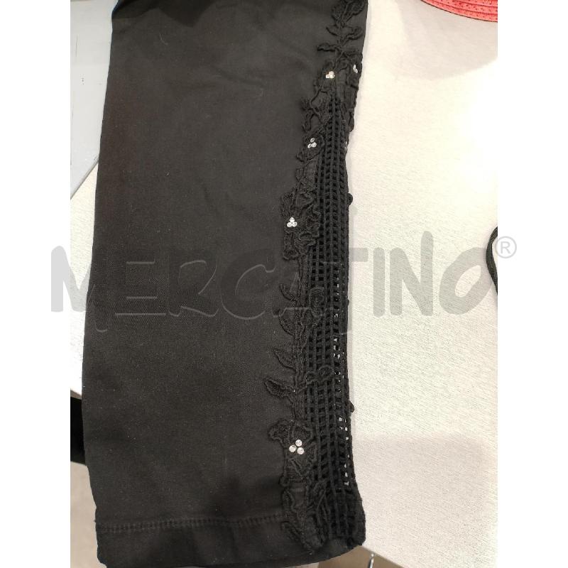 PANTALONE DONNA BIANCA MARIA CASELLI NERO  | Mercatino dell'Usato Salerno fratte 5