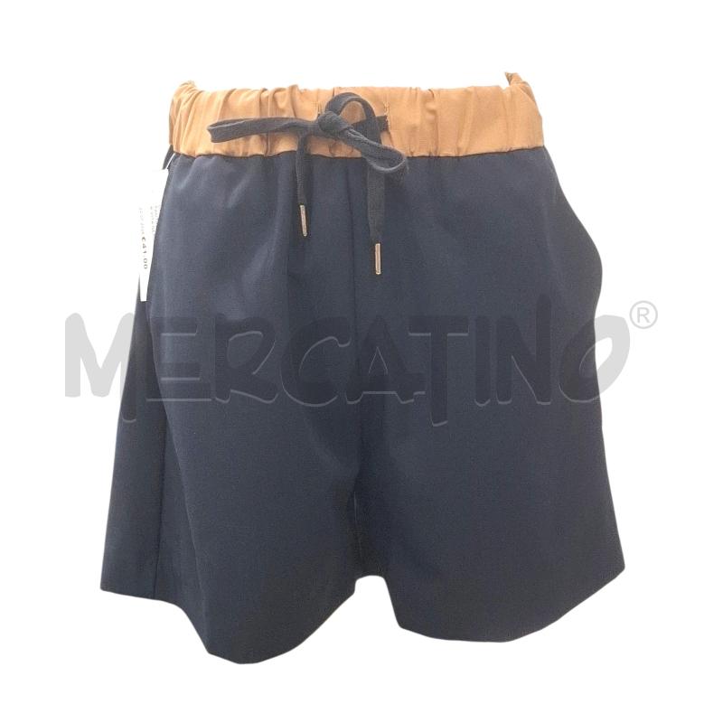 PANTALONE DONNA BLANCA VITA NERO FASCIA MARRONCINA TG.42 | Mercatino dell'Usato Salerno fratte 1